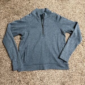 lululemon athletica Heathered Gray Quarter-Zip Pullover